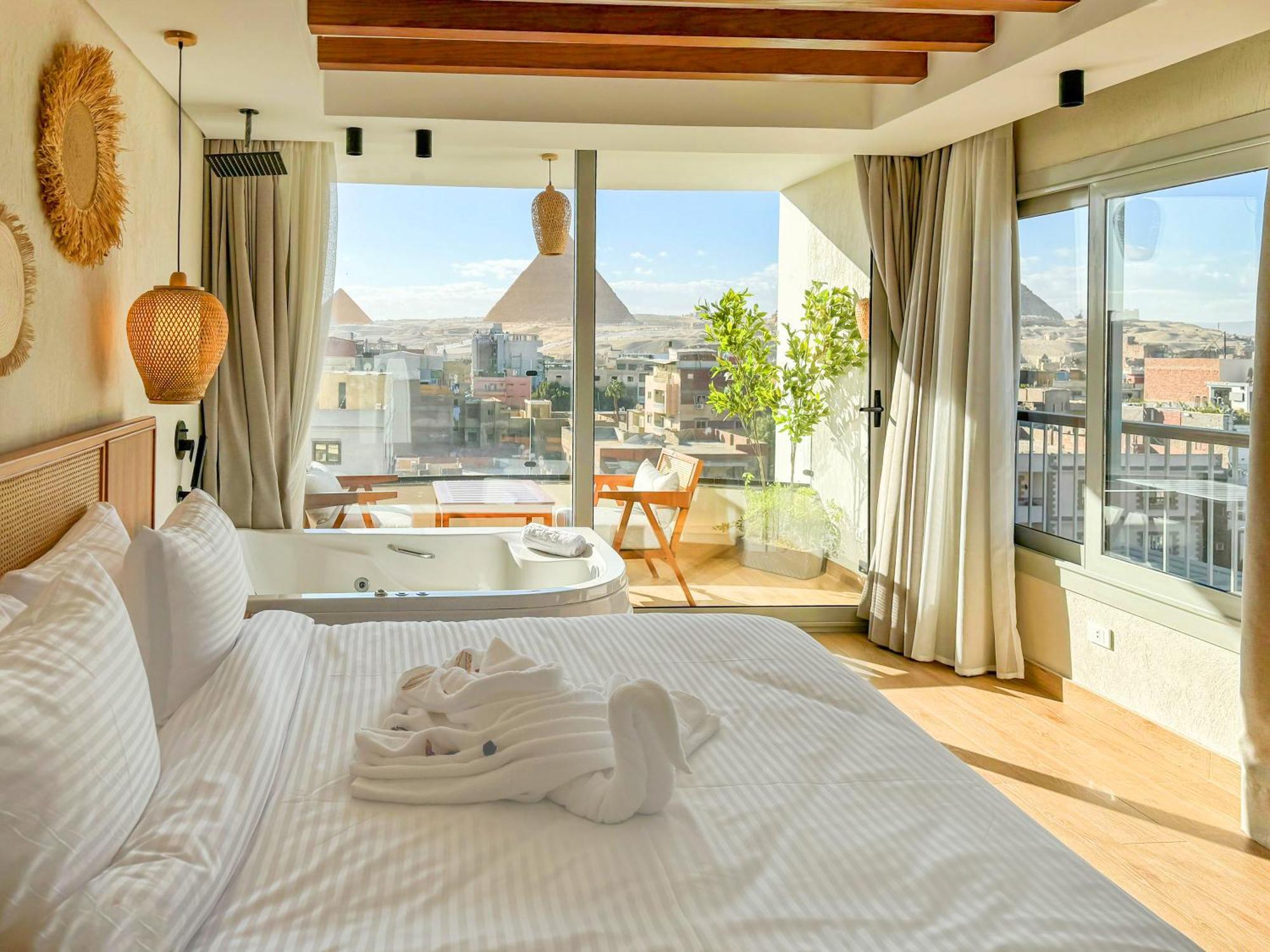 Galaxy Pyramids View Inn Kafret el-Gabal Dış mekan fotoğraf