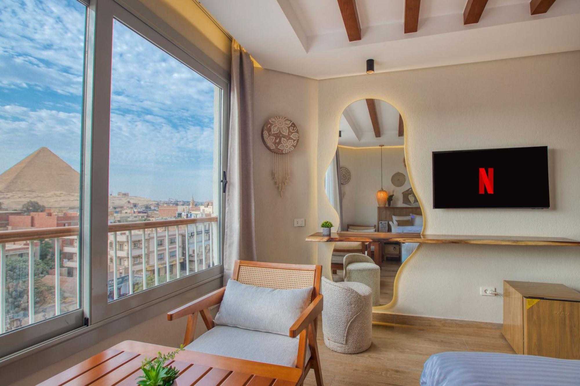 Galaxy Pyramids View Inn Kafret el-Gabal Dış mekan fotoğraf