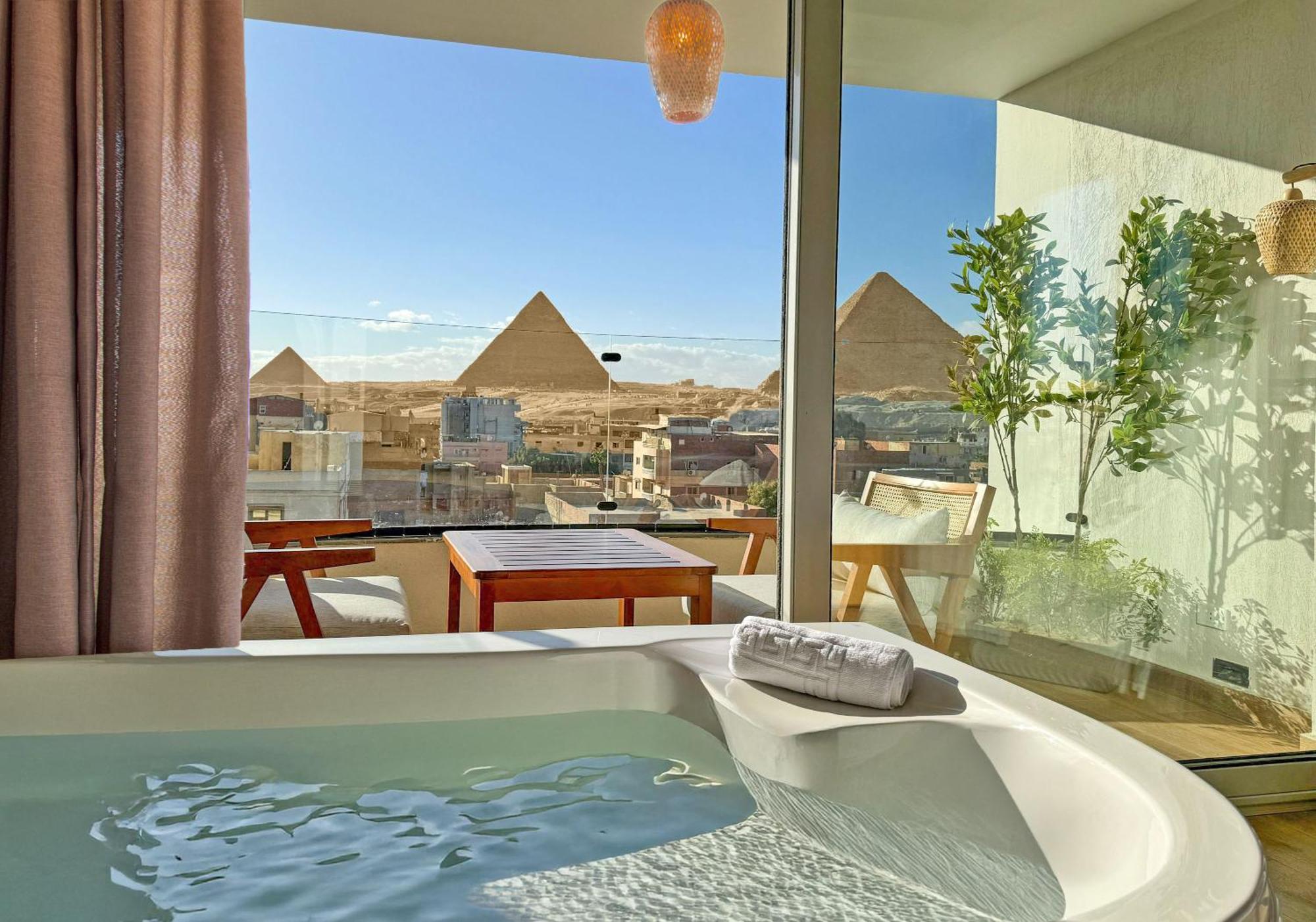 Galaxy Pyramids View Inn Kafret el-Gabal Dış mekan fotoğraf